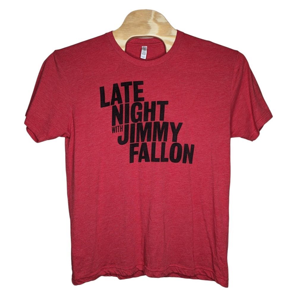 Late Night With‎ Jimmy Fallon T Shirt Red Size XL Talk Show NBC Comedy